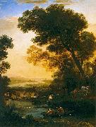 Claude Lorrain Ideal Landscape with The Flight into Egypt Spain oil painting artist